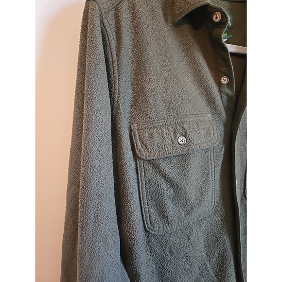 Men's Cabela's VTG Green Chamois Flannel Long Sleeve Hunting Shirt Size Medium - Picture 3 of 8